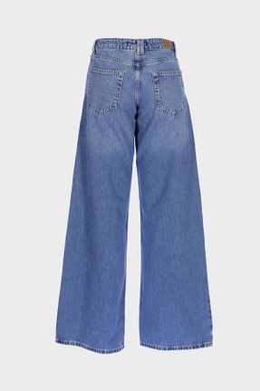 شلوار جین متالیک زنانه پاچه زیپ دار CROSS JEANS - کد 902047245