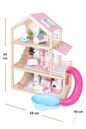 اسباب بازی چوبی صورتی 1 Toysilla - کد 809400426