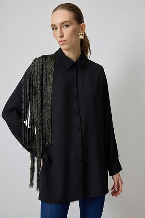 پیراهن حجاب مشکی زنانه اورسایز Touche Prive - کد 902047990