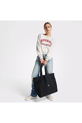 کیف دوشی مشکی زنانه پارچه ای Converse - کد 902075039