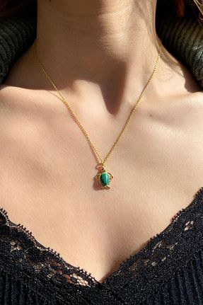 گردنبند نقره طلائی زنانه 925 عیار Spossy Silver Jewelry - کد 902052587