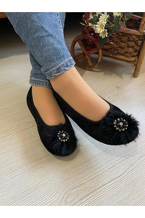 پاپوش مشکی زنانه پارچه ای Babet Merkezi - کد 902080551