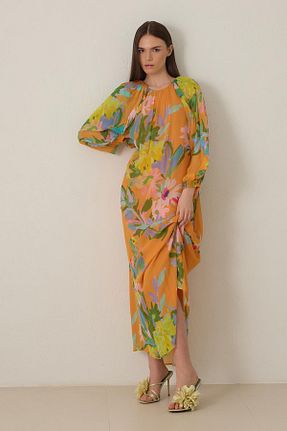 لباس نارنجی زنانه بافتنی Setre - کد 902072849