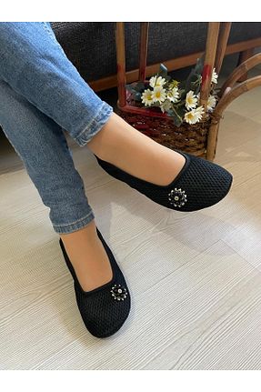پاپوش مشکی زنانه پارچه ای Babet Merkezi - کد 902075512