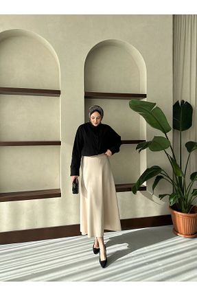 دامن بژ زنانه مخلوط پلی استر modatavil - کد 902083708