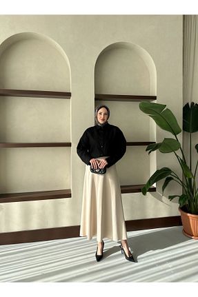 دامن بژ زنانه مخلوط پلی استر modatavil - کد 902083708
