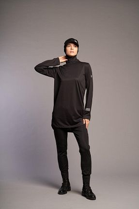 ست گرمکن حجاب مشکی زنانه اورسایز FD SPORTS - کد 823616084