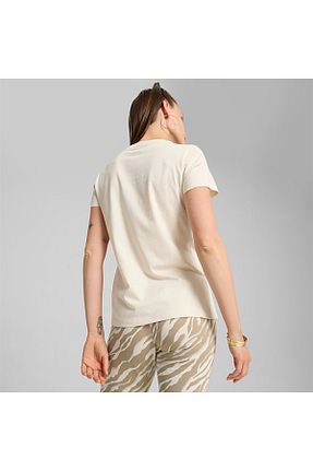 تیشرت نباتی زنانه یقه U Puma - کد 849640391