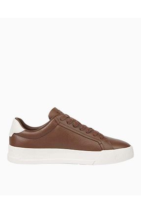 کفش اسنیکر قهوه ای مردانه بند دار Tommy Hilfiger - کد 886514613