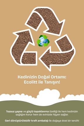 شن گربه Doğal/Bentonit Kumlar Ecolitt Cat Litter - کد 900127534