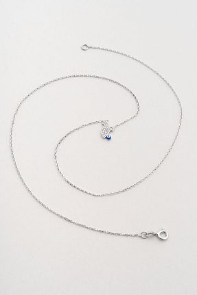 گردنبند نقره سرمه ای زنانه 925 عیار So Chic - کد 902103045