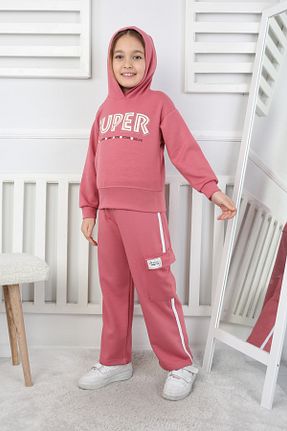 ست بالاتنه و پائین تنه صورتی بچه گانه رگولار e-çocuk - کد 903737303