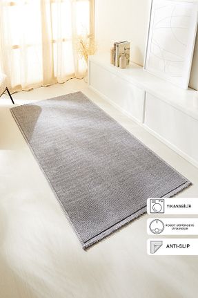گلیم طوسی پنبه ای Ocean Home Textile - کد 902070457