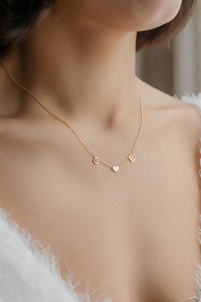 گردنبند نقره طلائی زنانه 925 عیار Cengiz Silver - کد 780052373