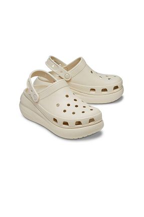 صندل بژ زنانه پاشنه متوسط (5-9 سانتی متر) Crocs - کد 821083922