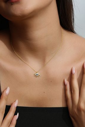 گردنبند نقره زرد زنانه 925 عیار Gümüş Vadisi - کد 902113472