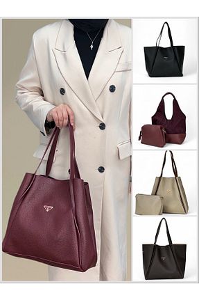 کیف دوشی رنگی زنانه چرم مصنوعی ESNASTORE - کد 901508011