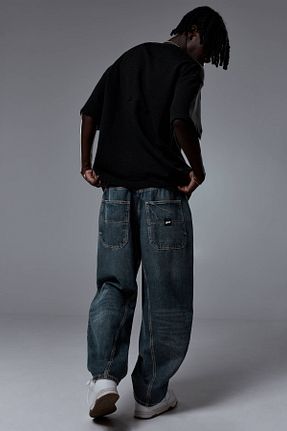 شلوار جین آبی مردانه پاچه گشاد Pull & Bear - کد 902107478