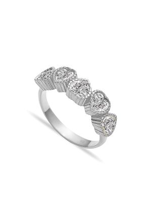 انگشتر نقره طوسی زنانه 925 عیار Silveranka - کد 902109082