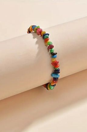 خلخال جواهر رنگی زنانه سنگ طبیعی NBS Beautiful Naturel Stones - کد 902111038