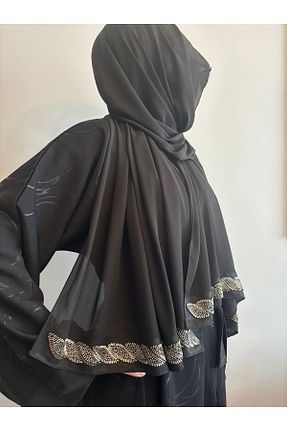 روسری مشکی کرپ Ceylan - کد 898427748