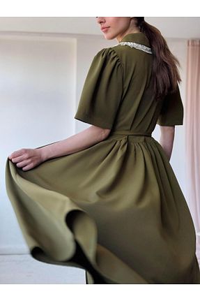 لباس خاکی زنانه بافتنی Retrobird - کد 902128317