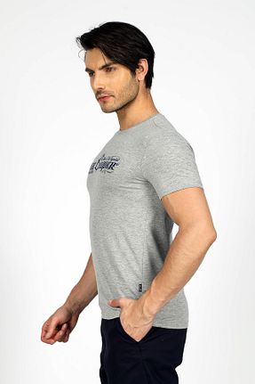 تیشرت طوسی مردانه رگولار Lee Cooper - کد 824074491