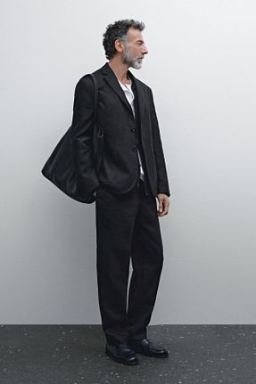 شلوار آبی مردانه کتان Massimo Dutti - کد 894852436