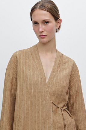 پیراهن زرد زنانه یقه هفت Massimo Dutti - کد 901895592