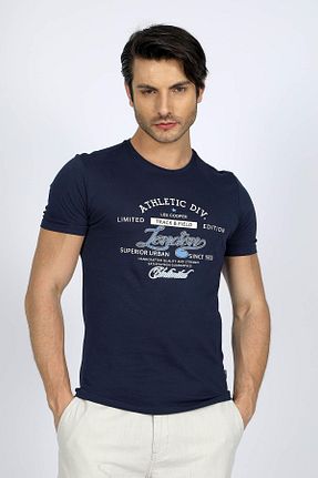 تیشرت سرمه ای مردانه رگولار Lee Cooper - کد 824073749