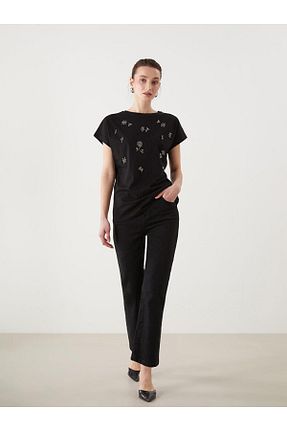 شلوار طوسی زنانه الاستین LC Waikiki - کد 902150746