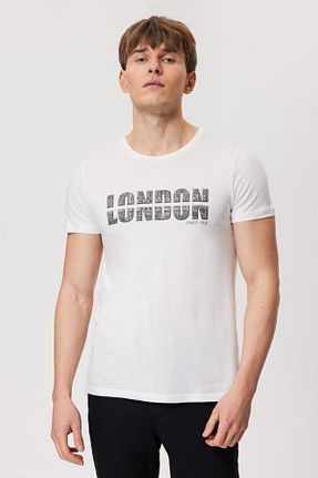 تیشرت سفید مردانه رگولار Lee Cooper - کد 699339919