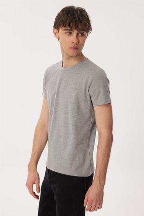تیشرت طوسی مردانه رگولار Lee Cooper - کد 717597186