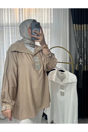 تونیک قهوه ای زنانه بافتنی ANKA BOUTIQUE - کد 902156337