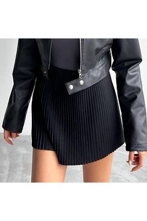 دامن مشکی زنانه بافتنی MODA - کد 902189033