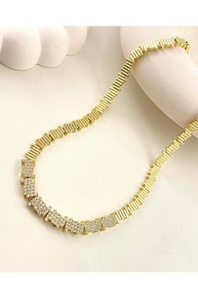 گردنبند جواهر طلائی زنانه رودیوم naaksesuar - کد 902232039
