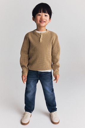 شلوار جین آبی بچه گانه پاچه تنگ H&M - کد 858883948