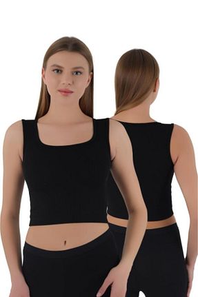 بادی مشکی زنانه یقه مربعی ARMİLLİA DİMODA - کد 320506647