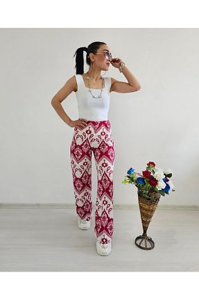 شلوار صورتی زنانه پارچه 6 butik altı üstü butik - کد 902261790