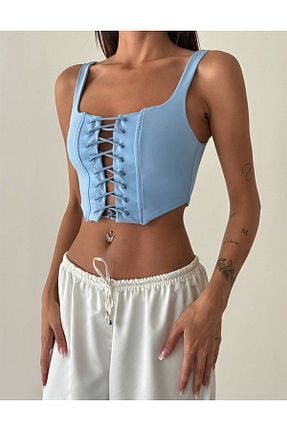 بادی آبی زنانه یقه U FİNNS - کد 902262101