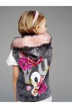 جلیقه صورتی بچه گانه رگولار Hilal Akıncı Kids - کد 269317092