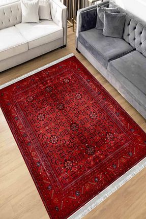 فرش قرمز زیره ضد لغزش Motto Rug Store - کد 355650521