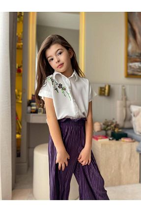 ست بالاتنه و پائین تنه بنفش بچه گانه اکریلیک Hilal Akıncı Kids - کد 646745175