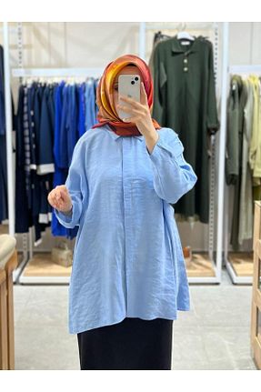 پیراهن آبی زنانه رگولار Nuss - کد 902329333