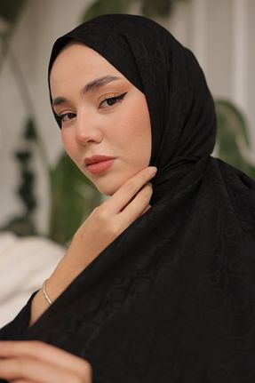 شال مشکی زنانه پنبه ای QASSA SHAL - کد 902298460