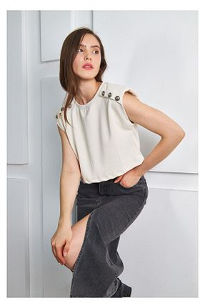 بلوز طوسی زنانه ساده Tiffany Tomato - کد 834886867