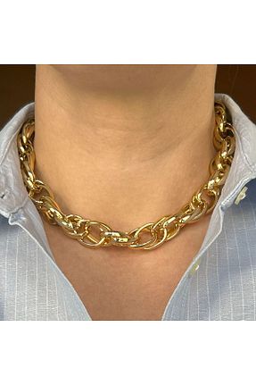 گردنبند جواهر متالیک زنانه Butik - کد 900625502