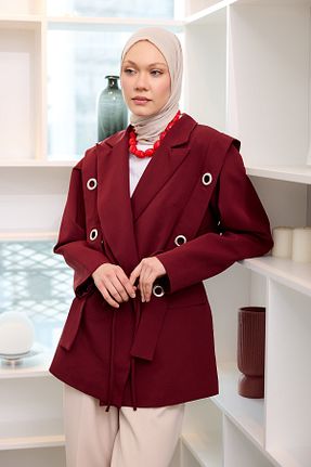 کت حجاب زرشکی اورسایز LOCCO - کد 902336551