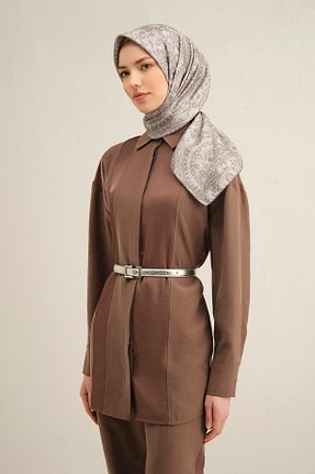 روسری طوسی İpek Tivil Armine - کد 902353948