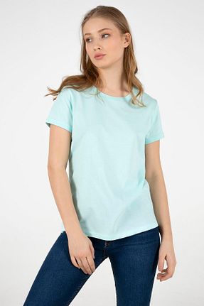 تیشرت فیروزه ای زنانه رگولار Fashion Friends - کد 902347689